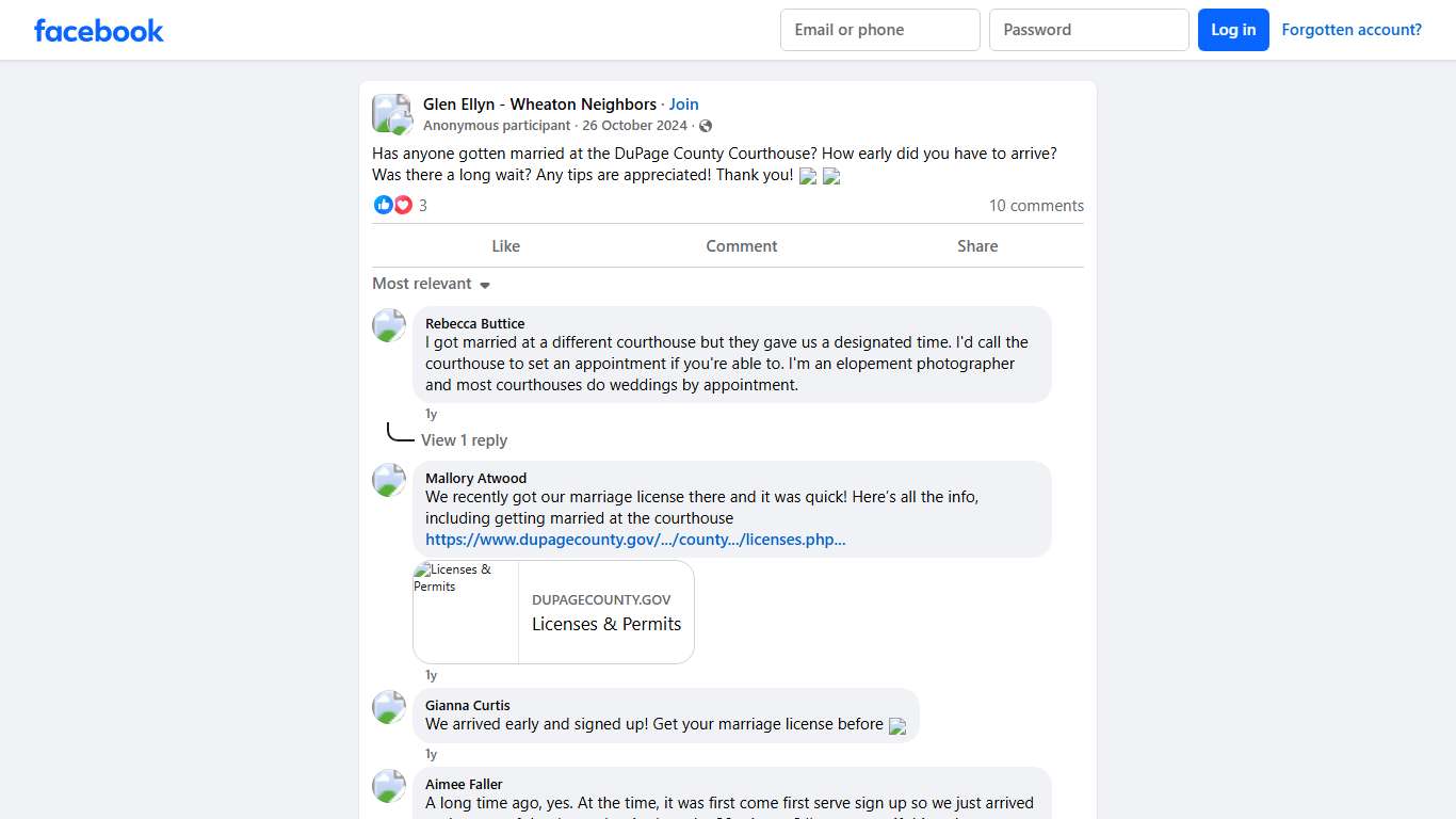 Glen Ellyn - Wheaton Neighbors | Has anyone gotten married at the DuPage County Courthouse | Facebook